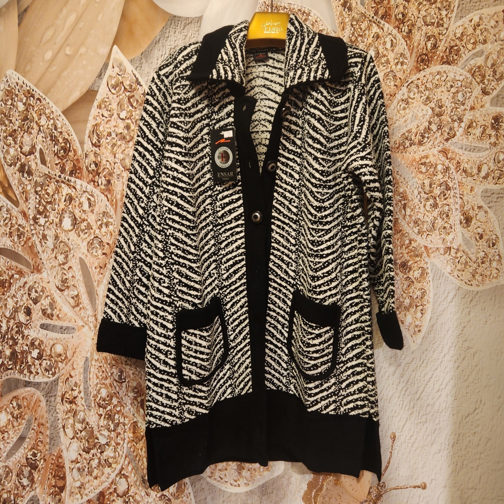 Black and White Women's Sweater